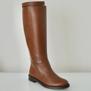 NIB BURBERRY REDGRAVE TB MONOGRAM KNEE HIGH BOOTS